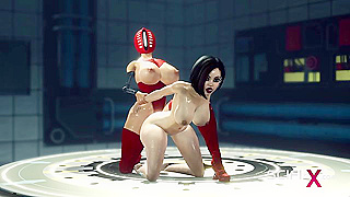 Android Goddess Claims Petite Beauty in Steamy Futuristic Encounter