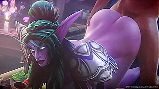 Tyrande Ignites Forbidden Desires in Sensual Warcraft 3D Encounter