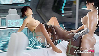 Alien Goddess Rules Two Men in Futuristic Lust-Fueled Tryst
