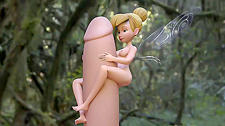 Tinker Bell Rides Big Dick Under Moonlight in Wild Fairy Fuck Fest