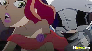 Redhead Tempts Cyborg Lover in Steamy Double Penetration Futuristic Encounter