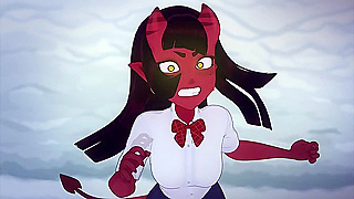 Meru Battles Her Master in a Tempting Clash of Power and Desire