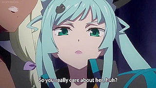 Busty Anime Lovers Share Lesbian Kiss, Transform Into Seductive Car Warriors