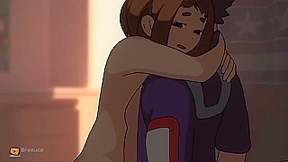 Ochako Tempts Izuku in Forbidden MHA Shower Encounter