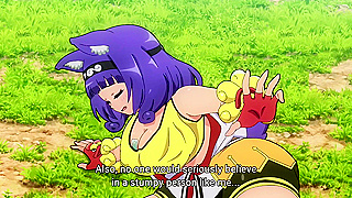 Busty Catgirl Seduces Workaholic Hero After Slimy Rescue in Guild Quest