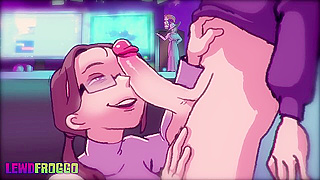 Mona Pleads for Travis Massive Dick in Wild Animated Blowjob Ride