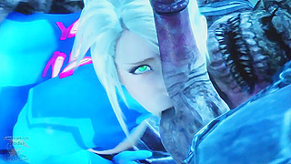 Samus Surrenders to Alien Desires in Steamy Bounty Hunter Encounter