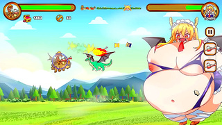 Voluptuous Anime Beauty Unleashed in Fiery Dragon Romance Adventure