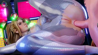 Samus Surrenders to Pleasure in Fiery 3D Hentai Tryst from Behind