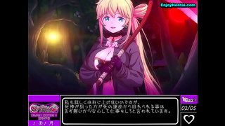 Shinigami Goddess Seduces Lone Warrior in Sultry Anime Fantasy Fling