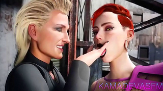 Meredith Aurora Ignite Steamy Lesbian Encounter with Fiery Passion