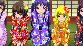 Captive Begs Mercy Before Hot Blowjob and Frenzied Kimono Encounter in Steaming Onsen