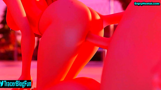 Wendys Hot Hentai Pool Encounter Ignites with Tempting Seduction