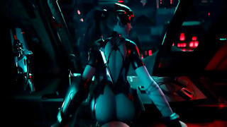 Busty Widowmaker Surrenders to Forbidden Desires in Hot Overwatch Tryst