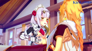 Noelle Shenhe Ignite Forbidden Desire in Sultry Genshin Adventure