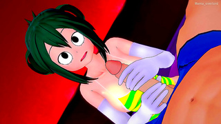 Tsuyu Teaches Froppy Pleasure Lessons in Tight Swimsuit – My Hero Academia Heat