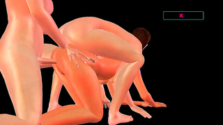 Double Trouble: Hot 3D Hentai DP Action in Wild Group Pleasure Scene