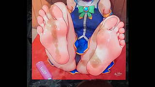 Aquas Seductive Feet Ignite Steaming Hentai Desires