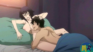 Voluptuous Hentai Goddess Rides Huge Cock to Anal Bliss Climax