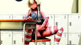 Shemale Student Tempts Teacher with Busty Charms Gets Creampie Reward