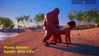 Milana Yields to Gordos Towering Heat in Steamy Beach Fantasy – CGI Erotica