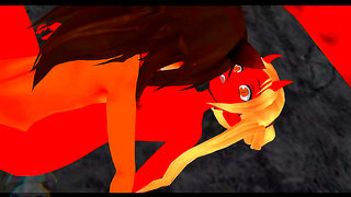 Fox Boy Yields to Devils Temptation in Hot Hentai Tryst
