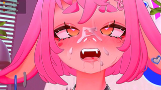 Bunny VTuber Pushed to Her Limits in Hot VR Workout Fantasy