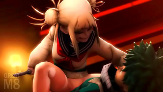 Izuku Surrenders to Togas Temptation in Hot My Hero Liaison