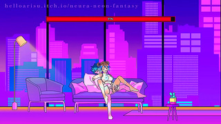 Cute Anime Goddesses Ignite Neon-Lit Lust in Forbidden Desire Fantasy