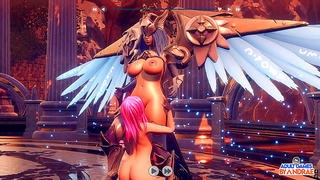 Cute 3D Babe Receives Massive Cream Pie in Hot Fantastical Encounter