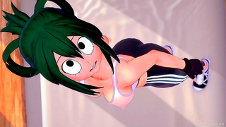 Tsuyus Sweaty Workout Turns into Tempting Night of Desire