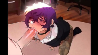 Cute Anime Boy Offers Innocent Blowie Filled With Sweet Temptation