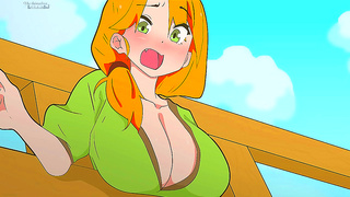 Minecraft Milf Alex Stuck Pleasured by Hung Steve in Steamy Roleplay