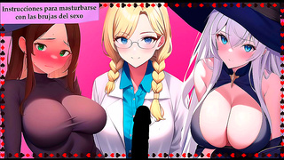 Witch Teases Takes Control in Hot Spanish Hentai JOI Adventure