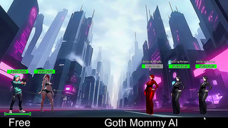 Goth Stepmom Commands Cyber Realm in Hot Hentai Fantasy