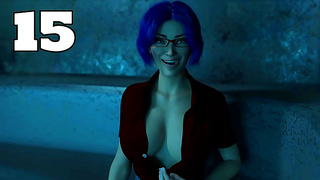 Blue-Haired Milfs Zero-G Cream Pie Adventure in Space Seduction