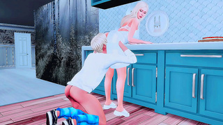 Stepsister Seduces Stepmom in Forbidden 3D Hentai Encounter Behind Husbands Back