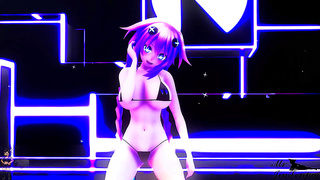Purple Haired Beauty Rides Wild in Hot Neptune MMD Encounter