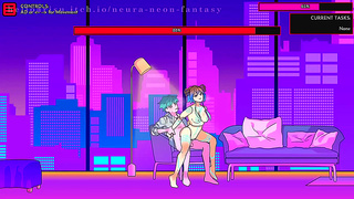 Neon Dreams: Adorable Gamer Babe Teases Me Into Steamy VR Fantasy Action