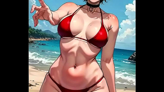 Cute AI Babe Ignites Steamy Cyberlove in futuristic Hentai Fantasy
