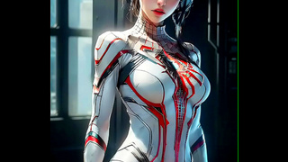 SpiderGirls High-Tech Allure: AI-Crafted Pleasure in Skin-Tight Suits