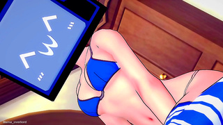 Bikini Beauty Dominates in Hot 3D Hentai Adventure on Screen