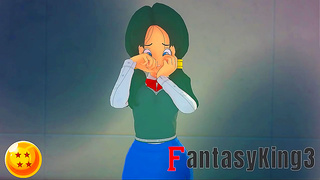 Curvy Demon Queen Seduces Battle-Worn Fighter in Hot Dragon Ball Z Fantasy