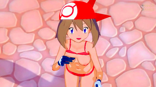 Mays Tender Prize: Adorable Pokmon Trainer Rewards Victory with Passion