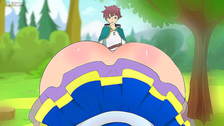 Aqua Teases Kazuma with Luscious Curves in Hot Milf Fantasies