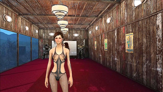 Voluptuous Brunette Shows Off Curves in Spicy Anime Style lingerie Scene