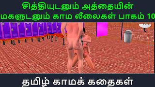 Chithi Surrenders to Stepmoms Temptation Under Moonlit Tamil Skies – Ep 10