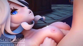 Lana Impaled by Massive Dick Filled With Cum in Steamy Genshin Action