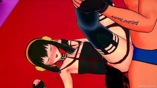 Yor Forger Teases in Seductive Office Wear for Hot 3D Hentai Action