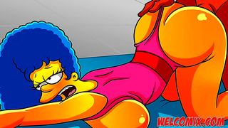 MILF Marge Works Out Horny Muscles in Sultry Simpsons Fantasies